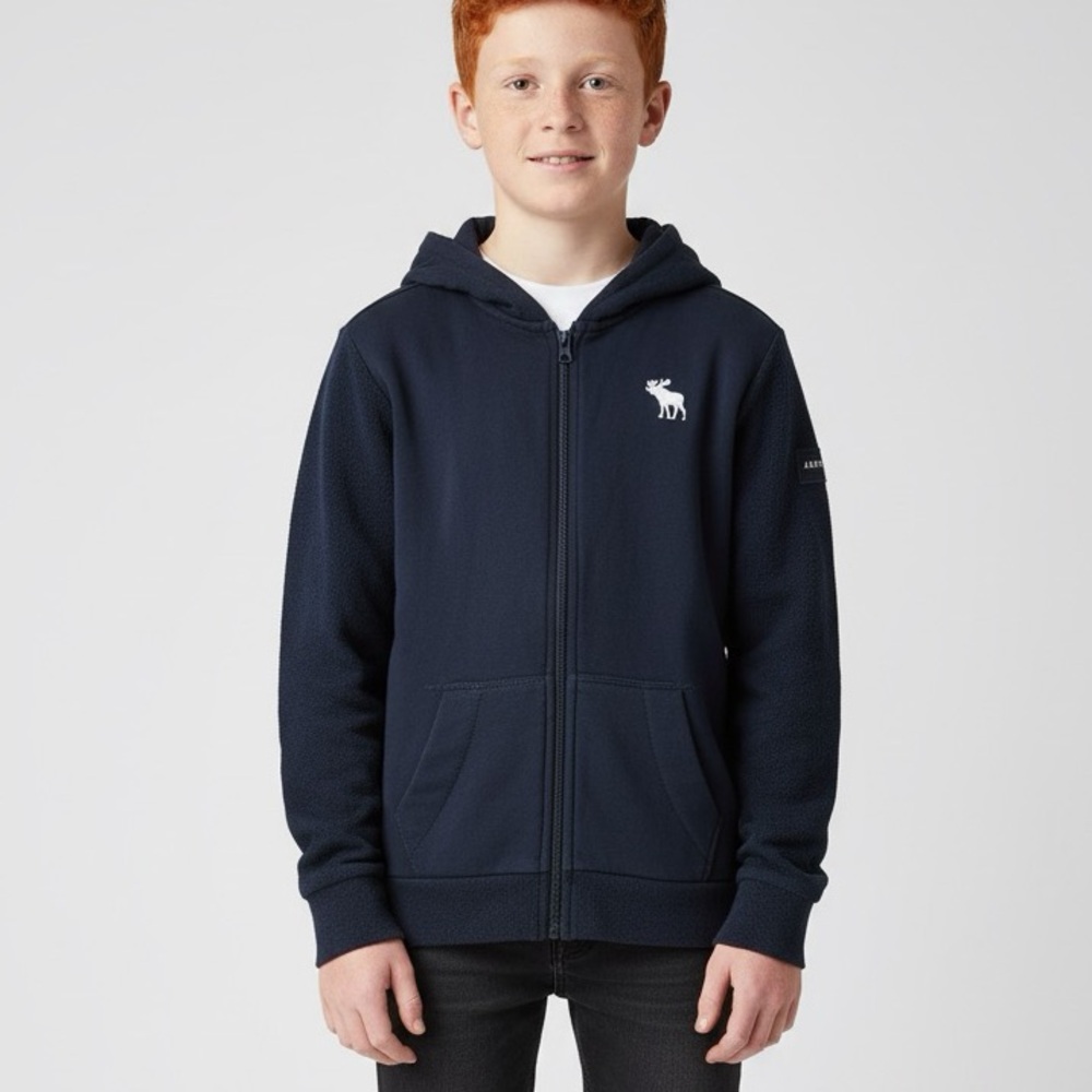 Abercrombie kids 9/10 navy blue hooded sweatshirt